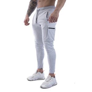 Por encargo de los nuevos hombres de peso pesado 100% algodón Fleece Joggers pantalones de chándal French Terry Baggy Stacked Flare Sweat Casual cintura - Product Image 4