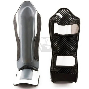 Veekend Bazar - Protectores de Espinillas para MMA, Neopreno/EVA/Poliéster, Transpirables, Ecológicos, Lavables, Cierre a Presión, Equipo de Protección 3D para Boxeo - Product Image 1