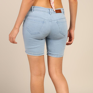 Créez vos propres shorts en jean pour femmes avec impression de logo personnalisé, poches avant, shorts en jean pour femmes tendance, mode féminine - Product Image 5