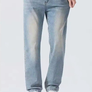 Fabricant de jeans en denim taille haute pour hommes, fournisseur de jeans vintage sur mesure, usine de production en gros de denim premium OEM - Product Image 3
