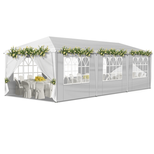 Portable Instant 10x30ft Outdoor Pop up <b>Canopy</b> <b>Tent</b> with 8 Sidewalls for Parties Weddings Birthdays & Graduations - Product Image 4