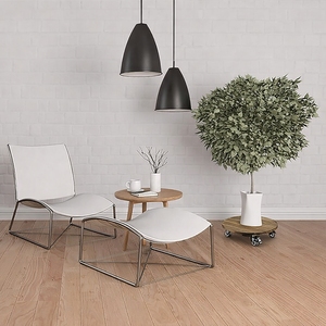 Support de plante rond en bois d'acacia de 40 cm avec 4 roulettes verrouillables à 360 degrés, robuste, capacité de 150 kg, pour intérieur et extérieur - Product Image 3