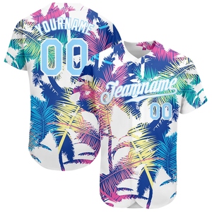 Wholesale Best Selling OMMIZ INDUSTRY Custom <b>Tie</b> Dye Teal-<b>Black</b> 3D Authentic Baseball Jersey - Product Image 4