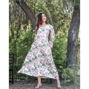 Robe florale rose Taffy respirante taille XS - Product Image 5