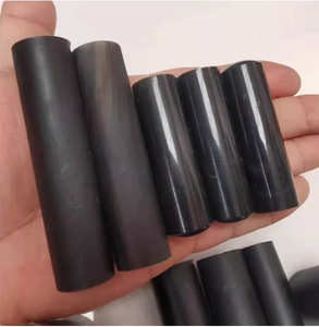 Natural Buffalo Horn Rod Round <b>Black</b> <b>Polished</b> Durable Craft Material for Knife Handle Pen Turning Cane Making - Product Image 3