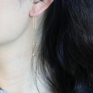 Pendientes de Clip con Diamante Cultivado en Laboratorio de 0.20ct, Corte Redondo, Oro Amarillo de 14K, Diseño Minimalista para Fiestas y Regalos - Product Image 6