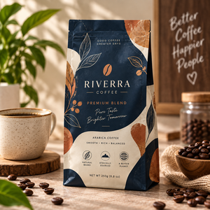 Monterra Coffee Signature Blend 250g Resealable Stand up <b>Pouch</b> Zipper Top Laminated Packaging Ethically Sourced Arabica Beans - Product Image 3
