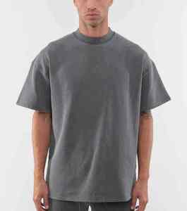 T-shirt noir à manches courtes pour homme, col rond, coupe classique, streetwear, logo sur le devant, 100% coton jersey tricoté - Product Image 3