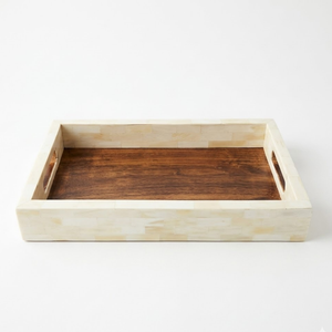 Luxury Mother of Pearl Resin Serving Tray |Elegant Ramadan <b>Eid</b> Food Serving Tray Decorative <b>Gift</b> Tray for Home Hotel Table Decor - Product Image 3