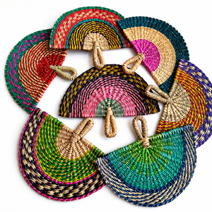 พัดติดผนังทำมือจากหญ้าทะเลธรรมชาติสำหรับตกแต่งบ้าน ขายส่ง - Product Image 6