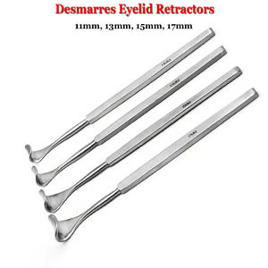 Juego de Retractores Oculares DESMARRES de 4 Piezas, 11 mm, 13 mm, 15 mm, 17 mm, Instrumento Oftalmológico Reutilizable de Acero Inoxidable de Blush Surgical - Product Image 2