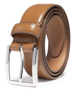 Cinturón de Cuero para Hombre, Moderno y Casual, con Hebilla de Aguja, en Stock, Duradero, Moldeado en una Sola Pieza - Product Image 1