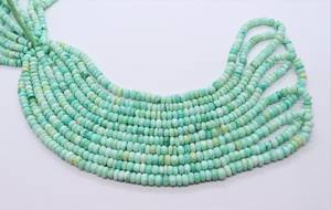 Natural Green <b>Opal</b> Smooth Rondelle Beads 5-6MM Shaded Green <b>Opal</b> Gemstone Rondelle Beads 16 Inch For Jewelry Making Wholesale - Product Image 6