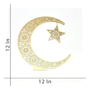 Portavelas de Luna Creciente Chapado en Oro, Decoración Bohemia para el Hogar, para Ramadán, Eid, Diwali, Decoración de Mesa - Product Image 5