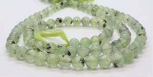 Natural Prehnite Smooth Round Ball <b>Beads</b> 8-9MM Moss Prehnite Gemstone <b>Beads</b> 14 Inch Prehnite <b>Beads</b> For Jewelry Making Wholesale - Product Image 2