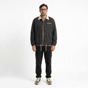 Chaqueta Personalizada Cortavientos Estilo Vintage con Cierre de Cremallera y Botones para Hombre, Ropa Urbana Retro con Nylon Lavado Oxford, Servicio OEM - Product Image 1