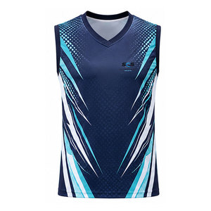 เสื้อวอลเลย์บอลแขนกุดแบบสั่งทำพิเศษ ผ้าเนื้อเรียบ ยืดหยุ่น กระชับตัว และให้ความรู้สึกสบายสำหรับผู้เล่น - Product Image 1