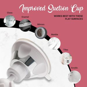 Specchio Ingranditore Rotondo 10X con Ventosa, Specchio Portatile per Trucco e Bagno, Ideale per Applicare il Makeup - Product Image 5