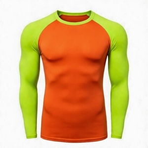 Unisex MMA Rash Guard <b>Compression</b> <b>Shirt</b> Long Sleeve Breathable Quick Dry Spandex/Polyester Customizable Fitness Apparel - Product Image 2
