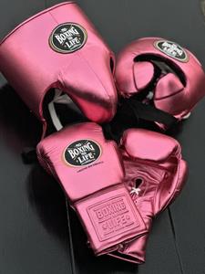 Guantes de Boxeo Personalizables No Boxing No Life, Set de Entrenamiento de Alta Calidad con Agarres de Cuero Genuino, Protector de Cabeza y Cadera - Product Image 2
