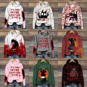 เสื้อฮู้ดผู้หญิงพิมพ์ลายปักโลโก้ตามสั่ง ผ้าเฟรนช์เทอร์รี่ สีพื้น สวมใส่สบายๆ สำหรับฤดูใบไม้ผลิ - Product Image 6