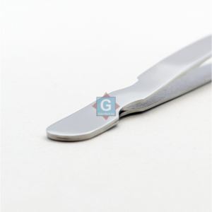 Pince à cils Grayrocks en acier inoxydable, pointe lisse, précision, durable, anti-magnétique, finition satinée - Product Image 4