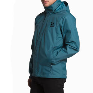 Chaqueta Impermeable de Lona para Hombre, Estilo Moderno, Talla Adulto, con Capucha, Cierre de Cremallera, Mangas Largas, Logotipo Frontal, Resistente al Viento y Ecológica - Product Image 3