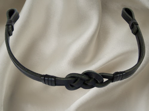 Diadema de Cuero Hecha a Mano Personalizada para Caballo |   Cinta de frente para caballo con nudo celta para equitación inglesa, fabricante mayorista - Product Image 3
