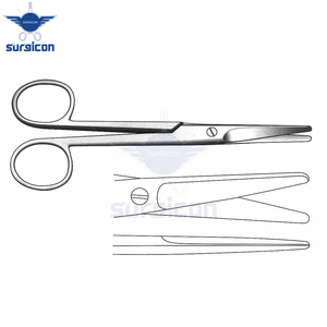 Tijeras Mayo de 14 cm (5½ Pulgadas), Rectas, de Acero Inoxidable, Reutilizables, para Cirugía General y Corte de Tejidos - Product Image 4