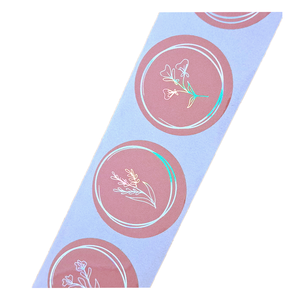 2024 nuevo diseño gracias pegatina por embalar pegatina holográfica láser redonda - Product Image 2