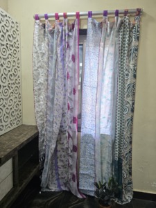 Handmade Boho Indian Patchwork Rope Sheer <b>Curtains</b> Vintage Hippie Farmhouse Style Lightweight Customizable Color Design Made - Product Image 5