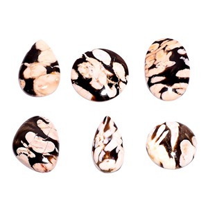 Cabujón de Jaspe Natural de Madera de Cacahuete, Gema Suelta para Joyería, Multicolor, 18mm-50mm, Alta Calidad, Limpio a la Vista, Piedra Única - Product Image 1