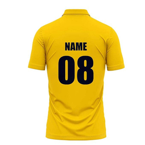 Custom made sports uniform with modern collar style and durable color <b>cricket</b> jersey - Product Image 5