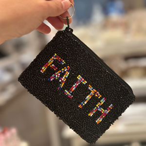 Monedero de algodón con texto bordado y cuentas, diseño de arcoíris, accesorio deportivo, OEM, alta calidad, inspirador - Product Image 1