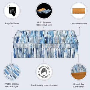 กล่องของขวัญแบบฝังฝังกระดูกทำด้วยมือสไตล์อินเดีย - Product Image 4