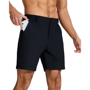 Shorts de golf et de randonnée pour hommes, légers, extensibles, respirants, 100% polyester, décontractés, avec 4 poches - Product Image 2