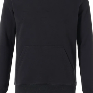 Sweat-shirt personnalisé en chenille noire à col rond, broderie de lettres grecques, manches longues, avec poche kangourou, vente en gros, OEM - Product Image 6