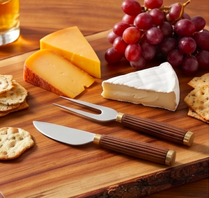 Elegant Stainless Steel <b>Cheese</b> <b>Knives</b> <b>Set</b> With Walnut Handle Perfect For Dining Kitchen Tableware And Wedding Party Serving - Product Image 5