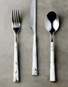 Juego de Cubiertos Minimalistas de Acero Inoxidable, Cuchillo, Tenedor y Cuchara con Acabado Espejo, Aptos para Lavavajillas, Cubiertos para Bodas y Cenas - Product Image 4