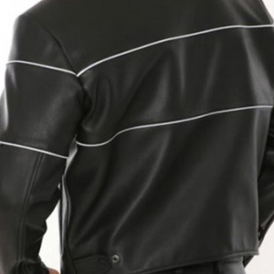 Blouson de motard réversible en cuir véritable pour homme, style vintage marron vieilli, imperméable et respirant, idéal pour l'hiver 2026 - Product Image 4