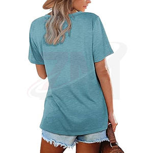 T-shirts de course à pied pour l'entraînement en plein air, T-shirts de fitness à séchage rapide, vêtements de sport, T-shirts personnalisés avec logo pour femmes, vêtements décontractés - Product Image 3