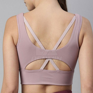 Women Gym Sports Bra High Support <b>Padded</b> Adjustable Straps Breathable Mesh Yoga <b>Running</b> Fitness Workout Activewear - Product Image 4