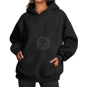 Sudadera con Capucha de Manga Larga para Mujer, de Algodón Grueso, para Invierno, Transpirable, Resistente al Viento, Personalizable, de Alta Calidad, al por Mayor - Product Image 5