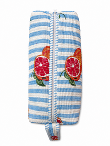 Nuevas Bolsas para Secador de Pelo Acolchadas de Tela de Algodón Ecológica con Logotipo Personalizado, Gran Capacidad, Cierre de Cremallera, Portátiles, Organizador de Maquillaje a Rayas - Product Image 5