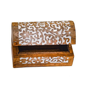 Affordable Premium Look Wooden Jewelry <b>Box</b> for Keepsakes, <b>Gifts</b>, Accessories and <b>Small</b> Treasures with Elegant Rustic - Product Image 4