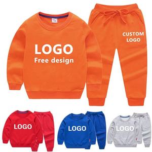 Wholesale Children's Winter Clothing <b>Set</b> Fleece Pullover <b>Sweater</b> Jogging Pants Unisex Kids Tracksuit - Product Image 6