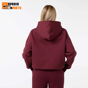Ensemble de survêtement d'hiver personnalisé 100 % coton pour femme, comprenant un sweat à capuche oversize en molleton et un pantalon de jogging à jambes larges, ensemble de survêtement pour femme - Product Image 6