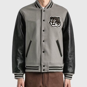 เสื้อแจ็คเก็ตวาร์ซิตี้คุณภาพสูงสำหรับฤดูหนาว ตัวเสื้อทำจากผ้าขนสัตว์ คอตั้ง กันน้ำ ใส่ได้สองด้าน ดีไซน์ทันสมัยสำหรับผู้ชาย - Product Image 3