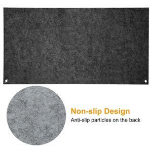 Tapis de souris de jeu étendu de 24,8 pouces, tapis de bureau en feutre doux avec fonctions antidérapantes, anti-poussière et anti-rayures, tapis de clavier inclus - Product Image 6