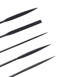 Professional 5-Piece Steel File Set for Goldsmith Jewelry with 6mm Shaft Diameter Smooth Cut Needle Files - Product Image 6